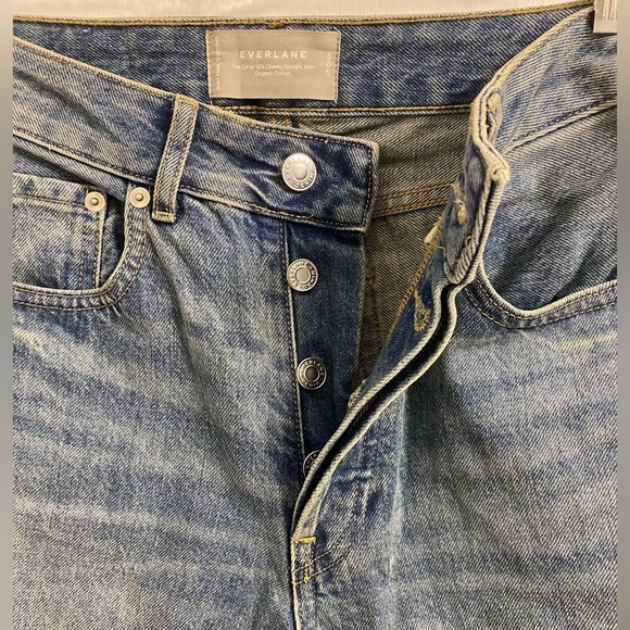 Everlane Curvy 90's Cheeky Straight Crop Jeans Size 25 - Picture 8 of 12